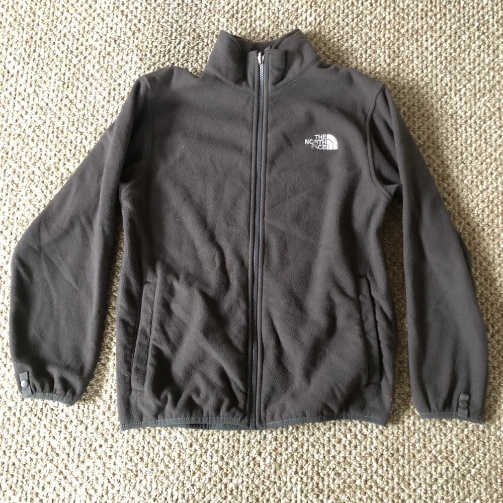 The North Face Charcoal Zip Up Fleece Boy’s Large